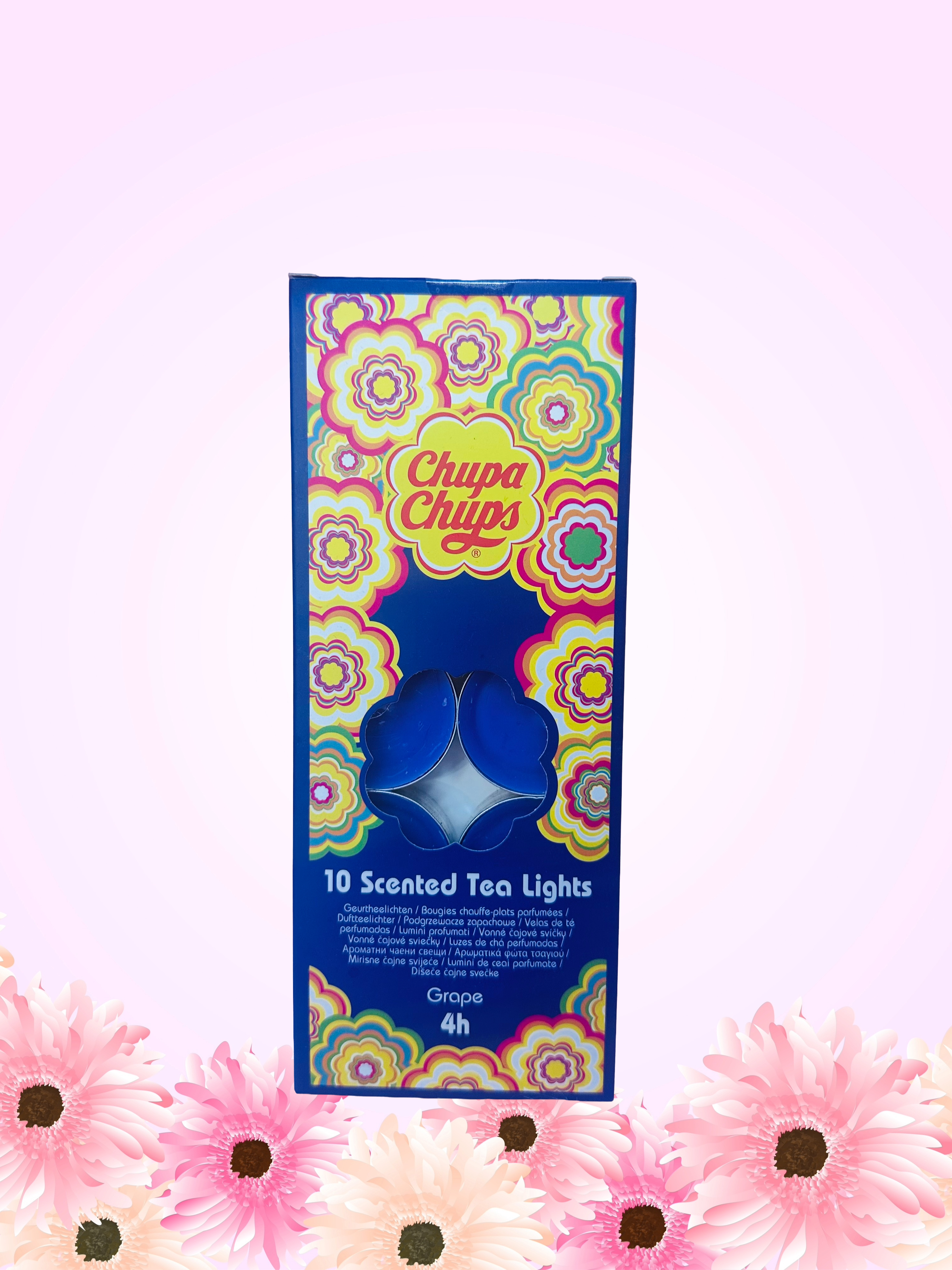 10 Candele Chupa Chups gusto Uva
