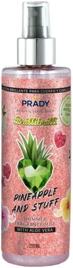 Spray lucidante per corpo e capelli con aloe vera 250Ml -Pineapple and Stuff