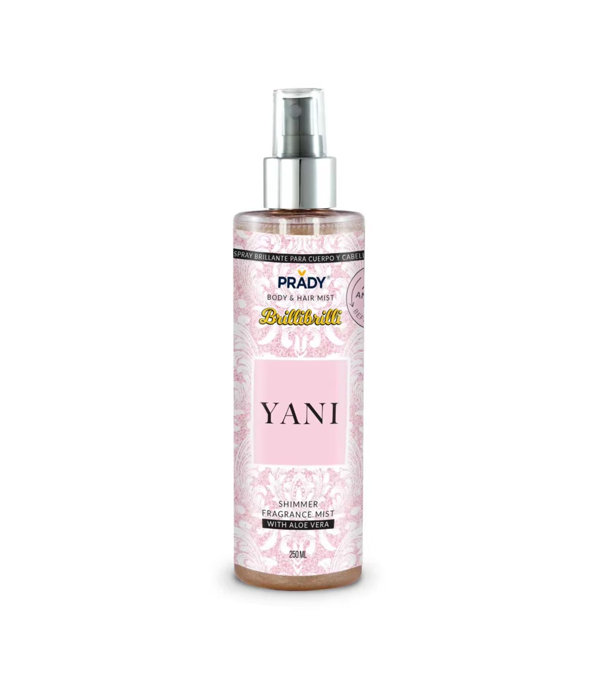 Spray lucidante per corpo e capelli con Aloe Vera 250Ml - Yani