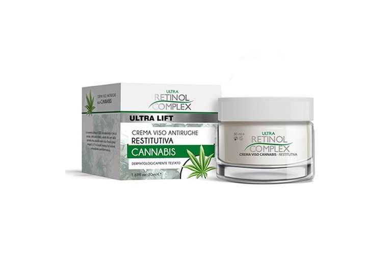 RETINOL COMPLEX Crema Viso per pelli senza tono ALLA CANNABIS 50ml
